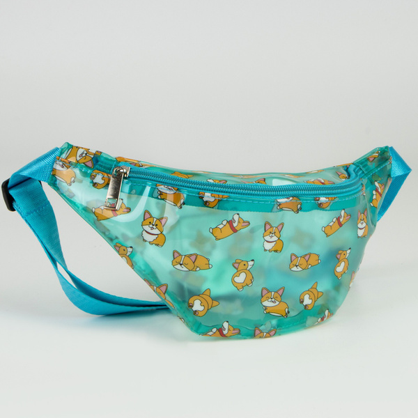 Сумка поясная "Корги", прозрачная, цвет мятный - купить с доставкой по ...
