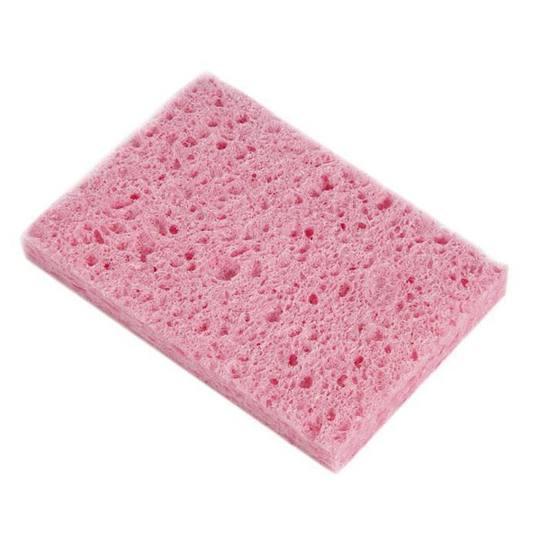 Губка для очистки жал паяльников, увлажненная, 80х50 розовая - купить с ...