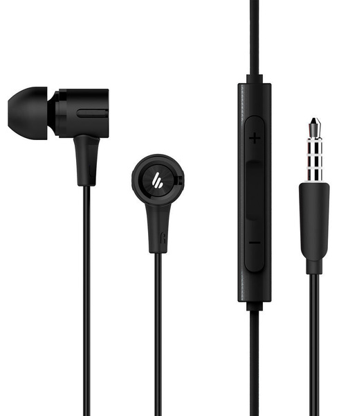 Наушники Вкладыши Edifier P205 1.2 м черный проводные в ушной раковине ...