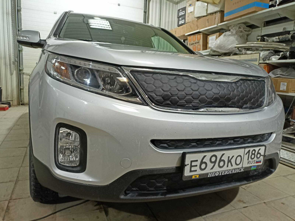 Утеплитель радиатора для Kia Sorento Киа Соренто (2012 2021 II ...