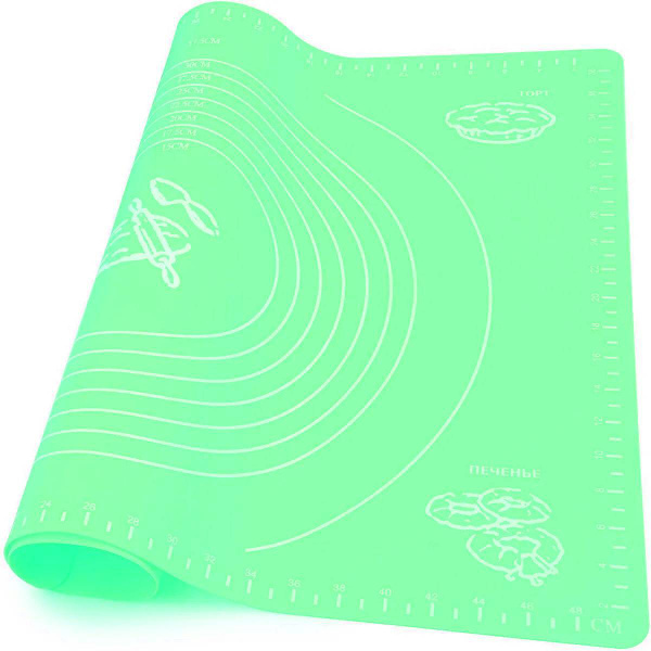 Коврик силиконовый для раскатки теста и выпечки 40х30 см (салатовый ...