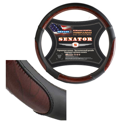 Оплетка 38см M Azard SENATOR Nevada (без обода) (тиснение, черная)