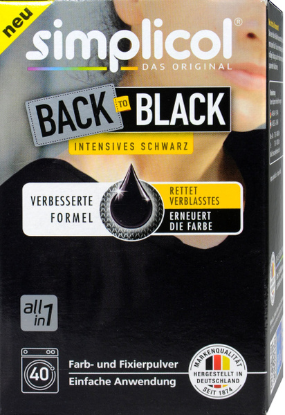 Simplicol Back to Black Черная краска для окрашивания и восстановления ...