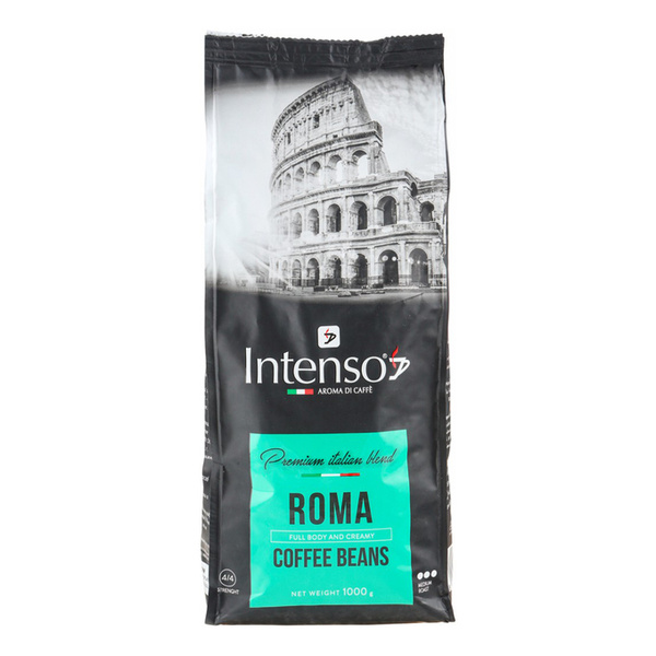 Кофе зерновой INTENSO Roma Blend (100% робуста), 1кг - купить с ...
