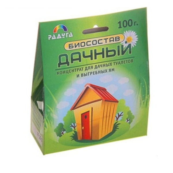 Радуга Концентрат для дачных туалетов и выгребных ям, Биосостав 100 г ...