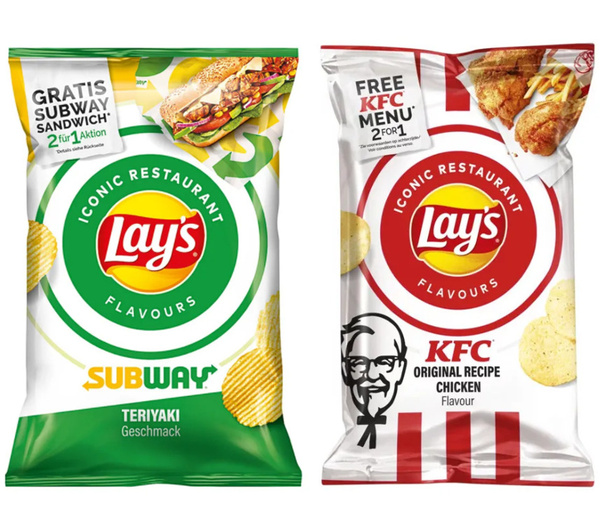 Рифленые картофельные Чипсы Lay's Subway со вкусом терияки и ...