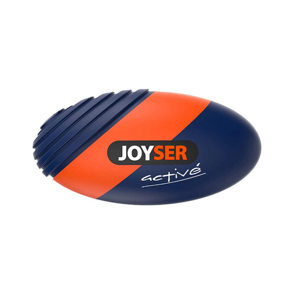 Игрушка для собак JOYSER Active Резиновый мяч регби с пищалкой M синий ...