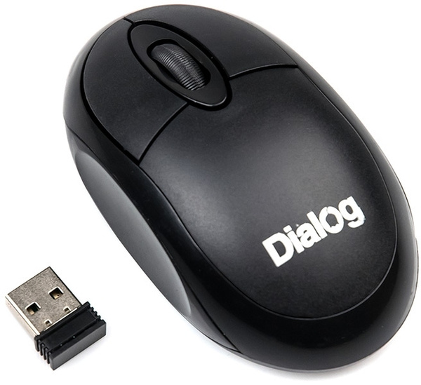 Мышь беспроводная Dialog Comfort MROC-10U MROC-10U, черный - купить по ...