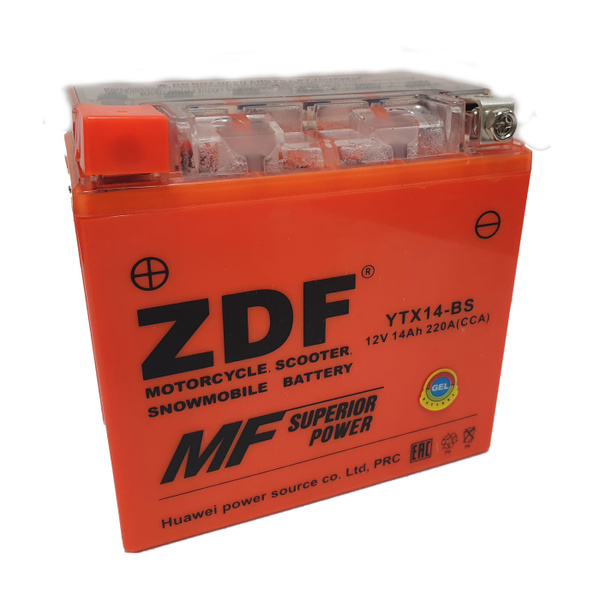 Аккумулятор для мототехники ZDF YTX14-BS купить по выгодной цене в ...