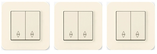 Проходной выключатель GUNSAN, клавиш 2 шт, монтаж Скрытый - купить с ...