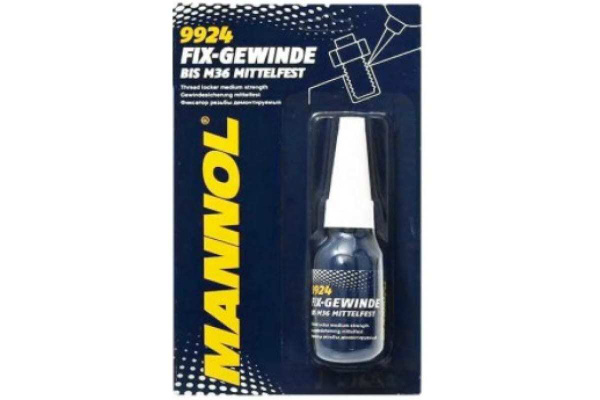 Фиксатор резьбы Маnnol 9924 Fix-Gewinde mittelfest 10 мл. - купить по ...