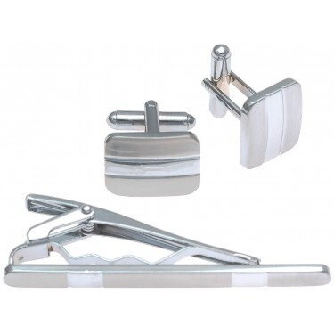 Набор мужских запонок и зажима для галстука WowMan Accessories ...