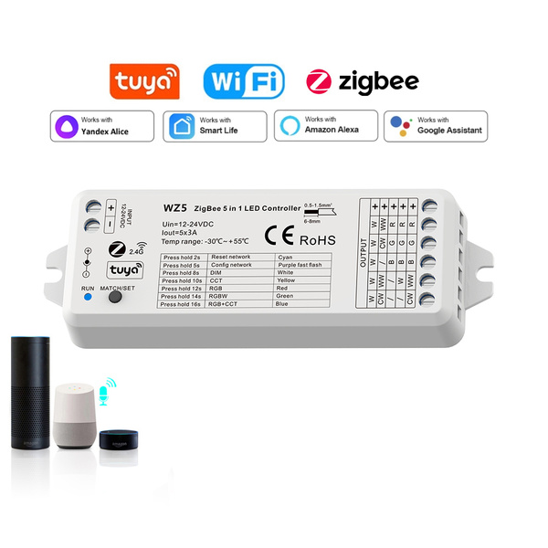 Светодиодный контроллер Zigbee с Tuya Smart Life Яндекс Алиса - купить ...