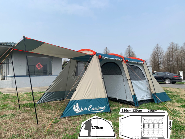 Палатка 4-местная MirCamping JWS-019 с тамбуром навесом для туризма и ...