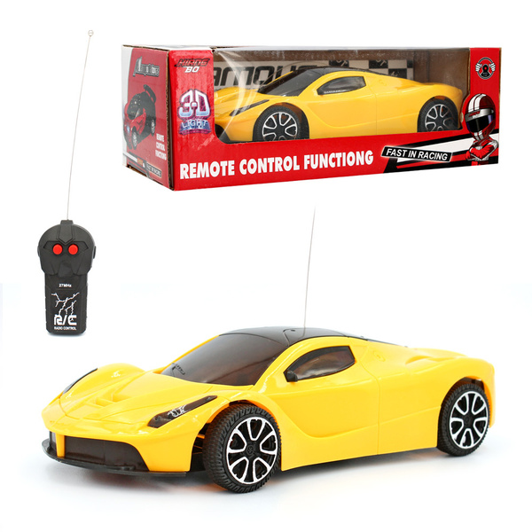 Машина Remote control р/у гоночная желтая 1:18 (свет) - купить с ...