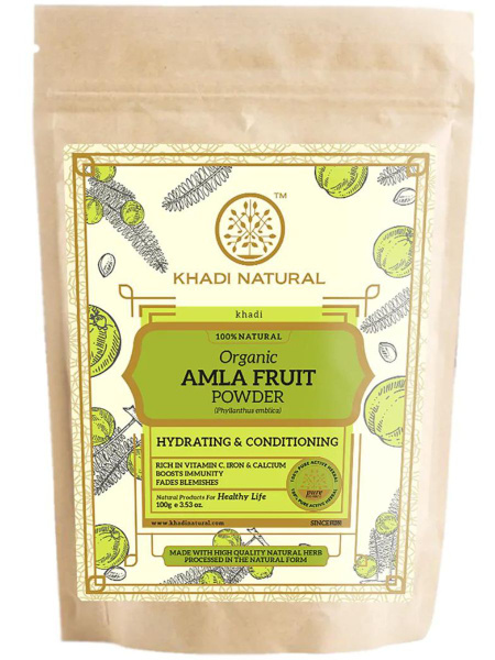 Khadi Natural Порошок АМЛА, 100 гр - купить с доставкой по выгодным ...
