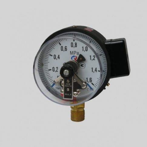 Манометр электроконтактный "РОСМА" ТМ-510Р.05 0-1,6МПа G1/2, кл.т.1,5 ...