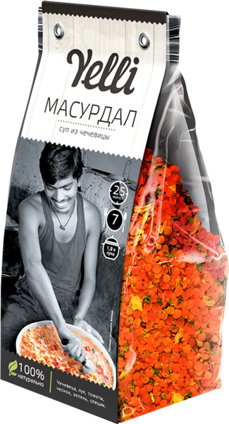 Суп YELLI Масурдал из чечевицы, 250 г - 5 шт. - купить с доставкой по ...