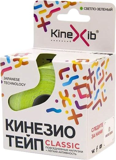 Тейп бинт Kinexib Classic зеленый 5см*5м 1 шт - купить с доставкой по ...