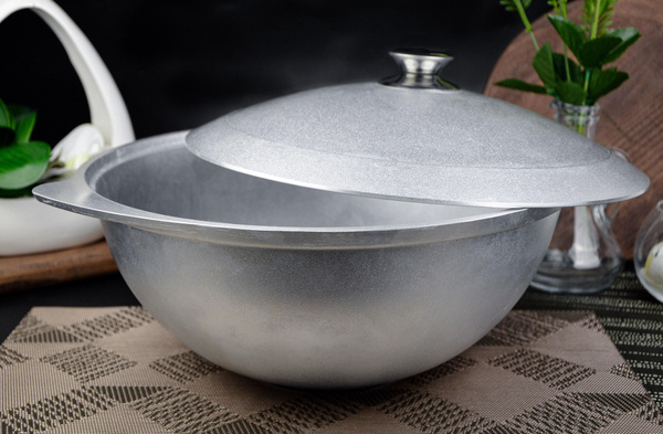 Казан алюминиевый для плова 6л - купить по выгодной цене в интернет ...