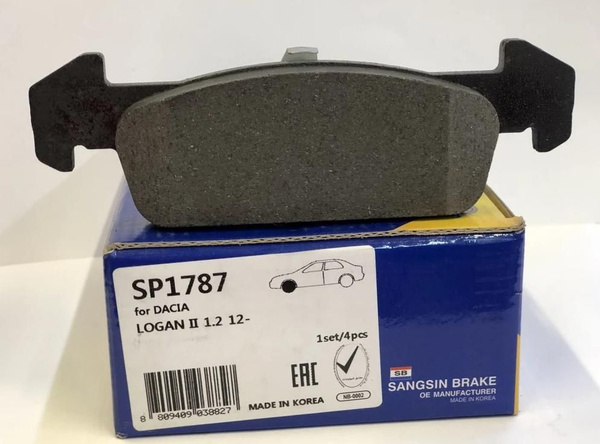 Колодки тормозные Sangsin Brake SP1787 Передние - купить по низким ...