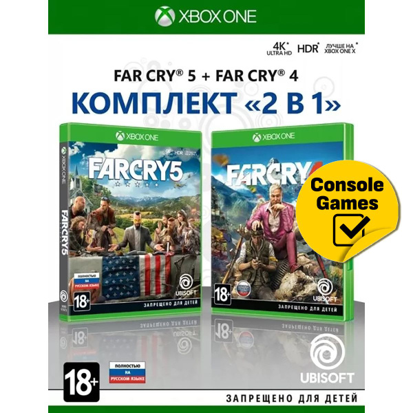 Игра XBOX ONE Far Cry 5 + 4 (Double Pack) (Xbox One, Русская версия ...