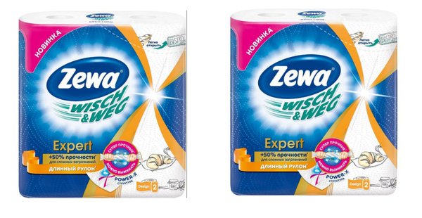 Бумажные полотенца Zewa Expert decor, 2 рулона * 2 упаковки - купить с ...