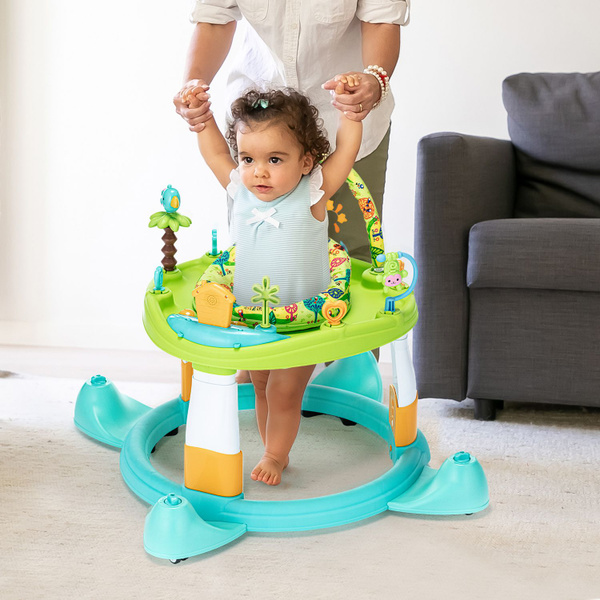Ходунки детские Nuovita Gioco 2 в 1 развивающие пластиковые с игрушками ...