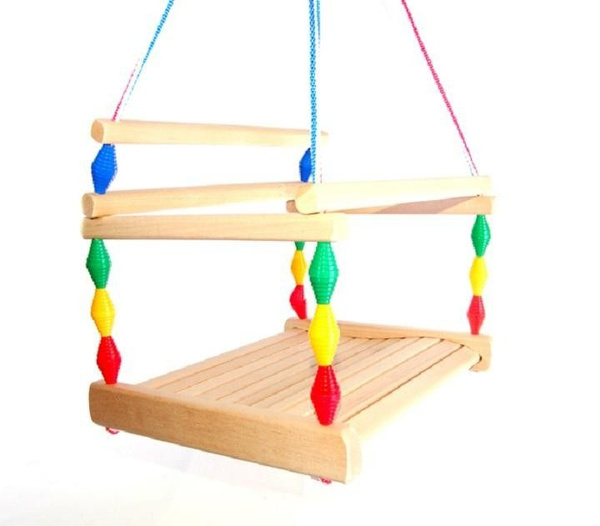 Качели детские подвес деревянный Волна - купить с доставкой по выгодным ...