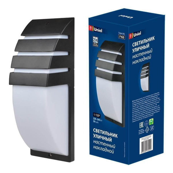Уличный светильник Uniel UUL-S41A 40W/E27 IP65 Black , E27 - купить по ...