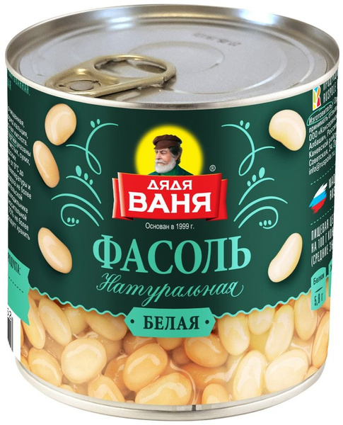 Фасоль Дядя Ваня белая 400г купить на OZON по низкой цене (1582757026)
