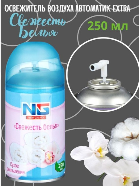 Освежитель воздуха автоматический 250 мл NEW GALAXY (NG)/ сменный ...