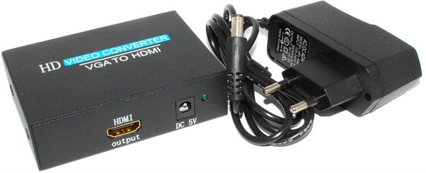 Кабель VGA (D-Sub), HDMI Конвертер (переходник) с VGA на HDMI (с аудио ...