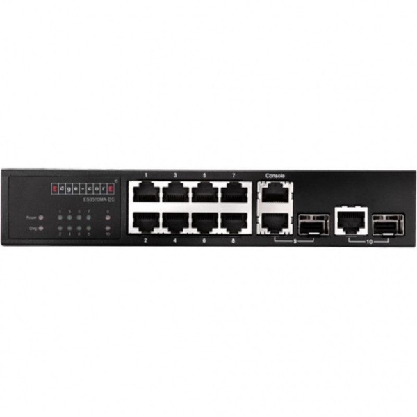 Коммутатор Edge-corE 8-Port 10/100BASE-TX + 2 Combo G (RJ-45/SFP), SFP ...