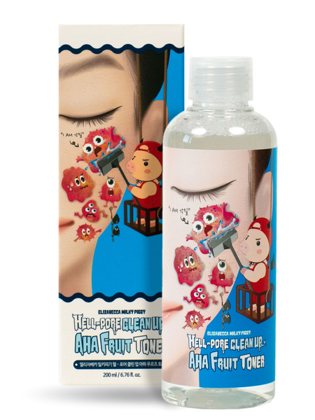 Elizavecca Тоник (Тонер) на основе фруктовых кислот Hell Pore Clean Up ...