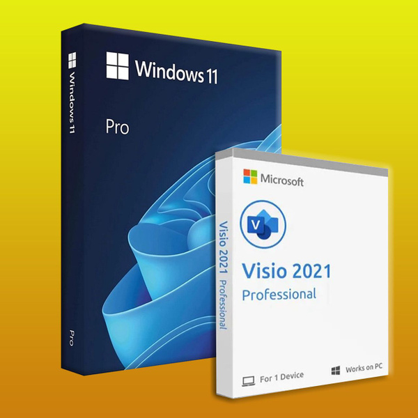 Комплект Microsoft Windows 11 Professional + Microsoft Visio 2021 ...