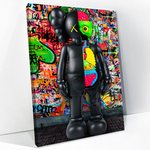 KAWS игрушка модель - картина на холсте 50х70см - купить по низкой цене ...