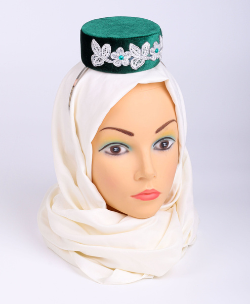 Тюбетейка женская (татарский калфак), диаметр 10 см - купить с ...