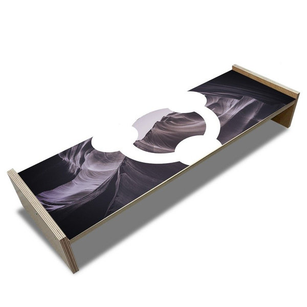 Подставка под монитор 62х24 см белая "пейзаж горы (пустыня, эстетика ...