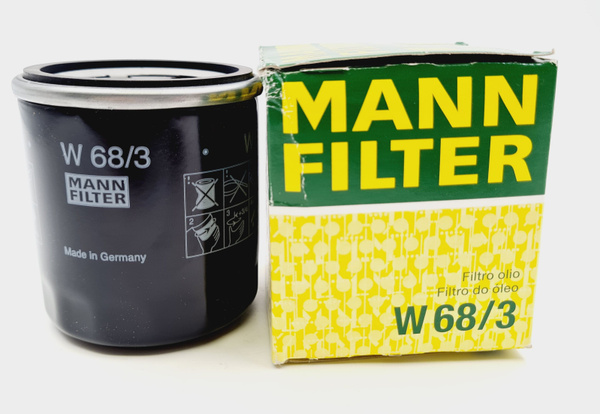 Фильтр масляный MANN W 68/3 (W683) для TOYOTA, CITROEN, GEELY, LEXUS ...