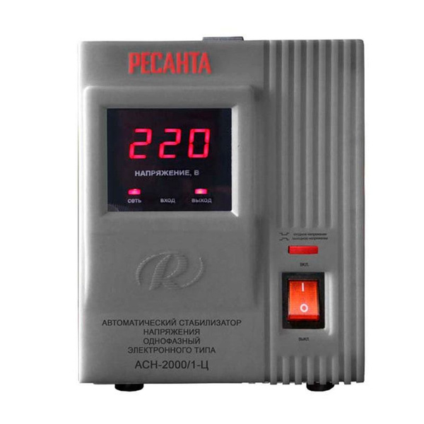 Стабилизатор напряжения Ресанта АСН-2000/1-Ц (63/6/4) купить по низкой ...