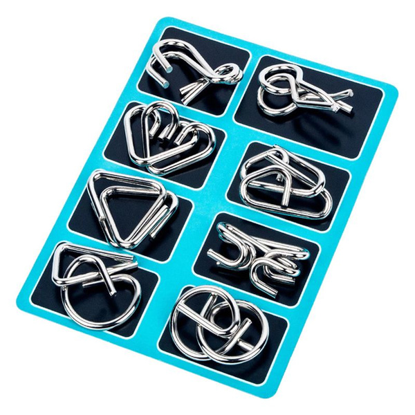 Набор металлических головоломок Nine links unlock alloy 8 pcs Style J ...