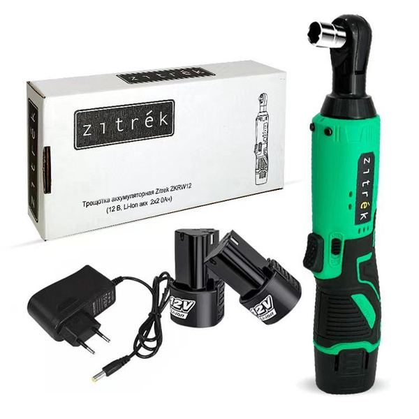 Трещотка аккумуляторная Zitrek ZKRW12 (12 B, Li-Ion акк. 2x2.0Ач ...