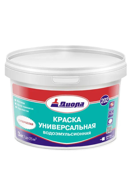 Краска Диола садовая У-202 универсальная 1кг - купить в интернет ...