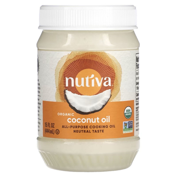 Nutiva Масло кокосовое 444мл. 1шт. - купить с доставкой по выгодным ...