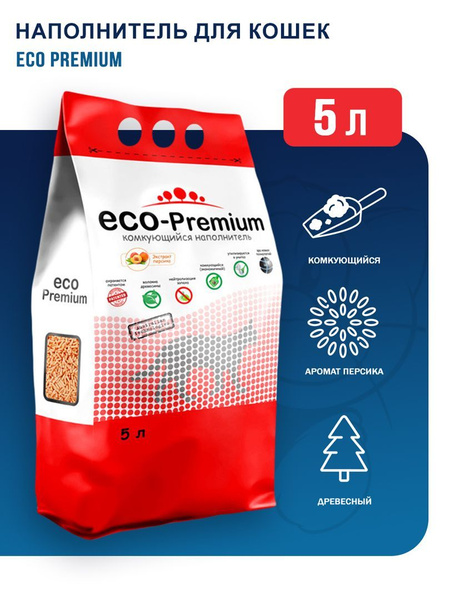 ECO-Premium Наполнитель Комкующийся Персик 1900г. - купить с доставкой ...