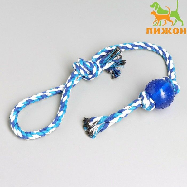 Игрушка-дразнилка для собак с мячиком, 95 г, до 54 см, цветов - купить ...