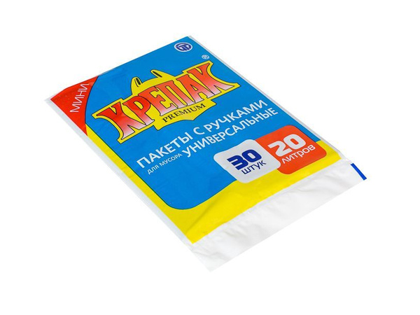 Мешки для мусора с ручками в стопе Крепак 20 л, 30 шт - купить с ...