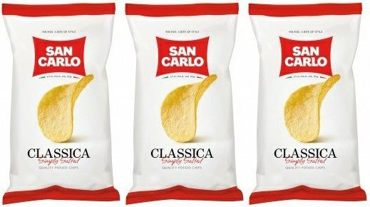 Чипсы картофельные San Carlo Classica, комплект: 3 упаковки по 180 г ...