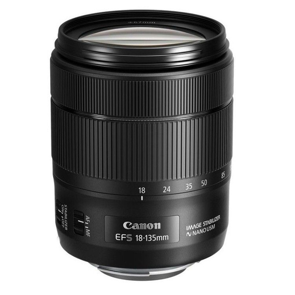 Объектив Canon EF-S 18-135mm f/3.5-5.6 IS USM Nano, черный - купить по ...